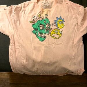 Light pink Men’s XL Rick and Morty graphic Tee